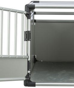 Trixie Transportbur Aluminium Sølv/Grå M/L 63x90/57x65cm
