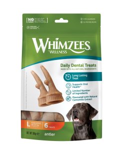 Whimzees tyggeben, gevir, L, pose m/6 stk. (WHZ354EU)