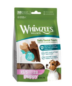 Whimzees tyggeben, Puppy, XS/S, pose m/28 stk. (WHZ2007))